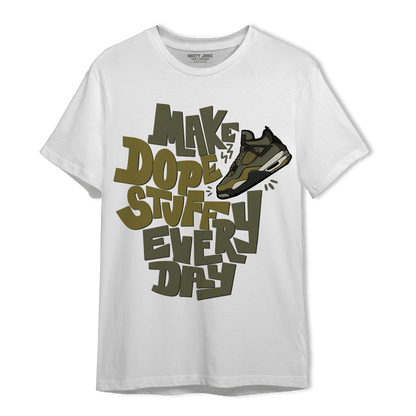SE Craft Medium Olive 4s T Shirt Match Dope Sneaker - NastyJamz