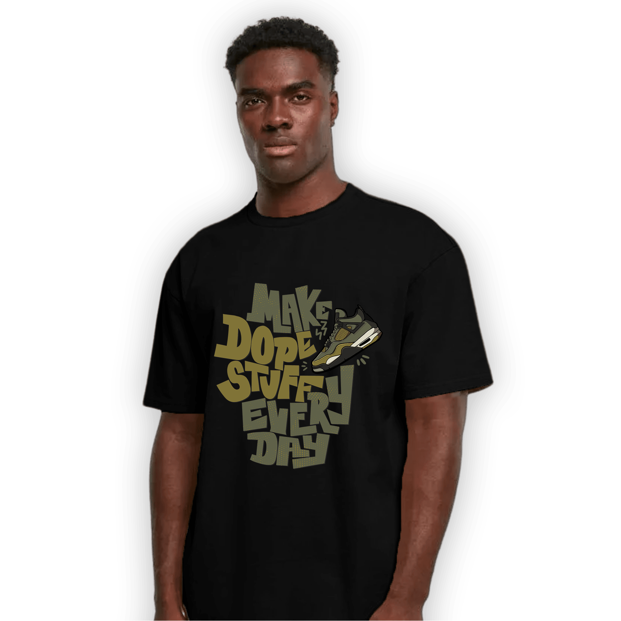 SE Craft Medium Olive 4s T Shirt Match Dope Sneaker - NastyJamz