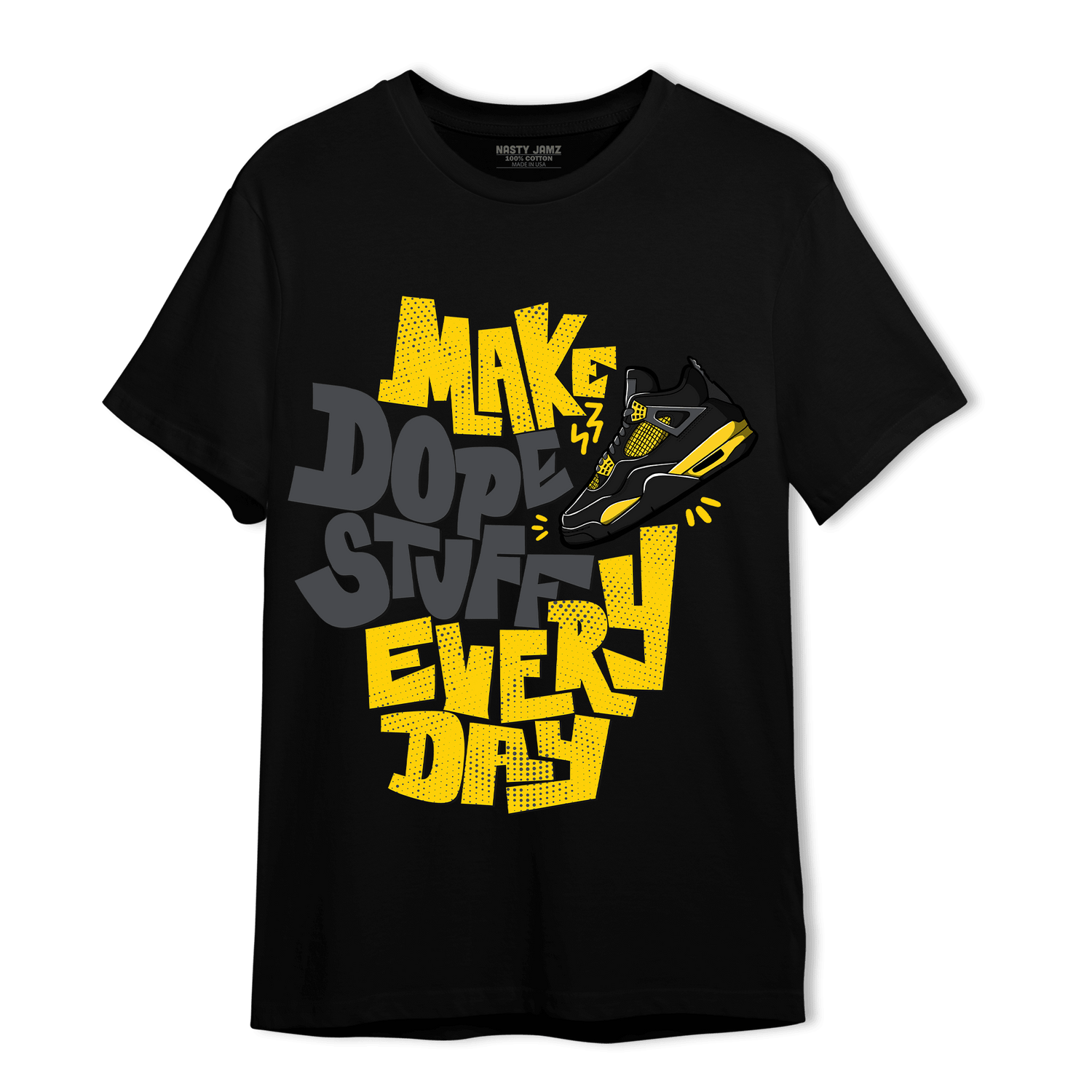 Thunder 4s T Shirt Match Dope Sneaker - NastyJamz