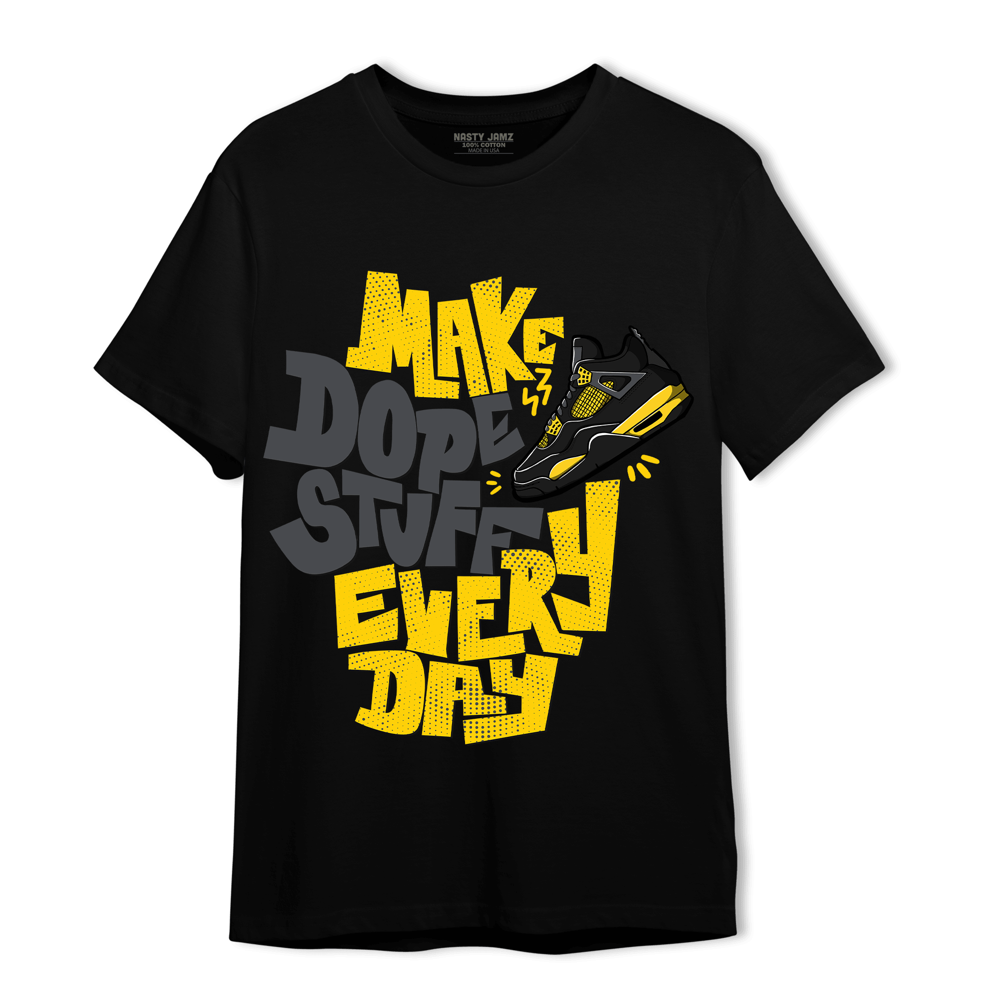 Thunder 4s T Shirt Match Dope Sneaker - NastyJamz