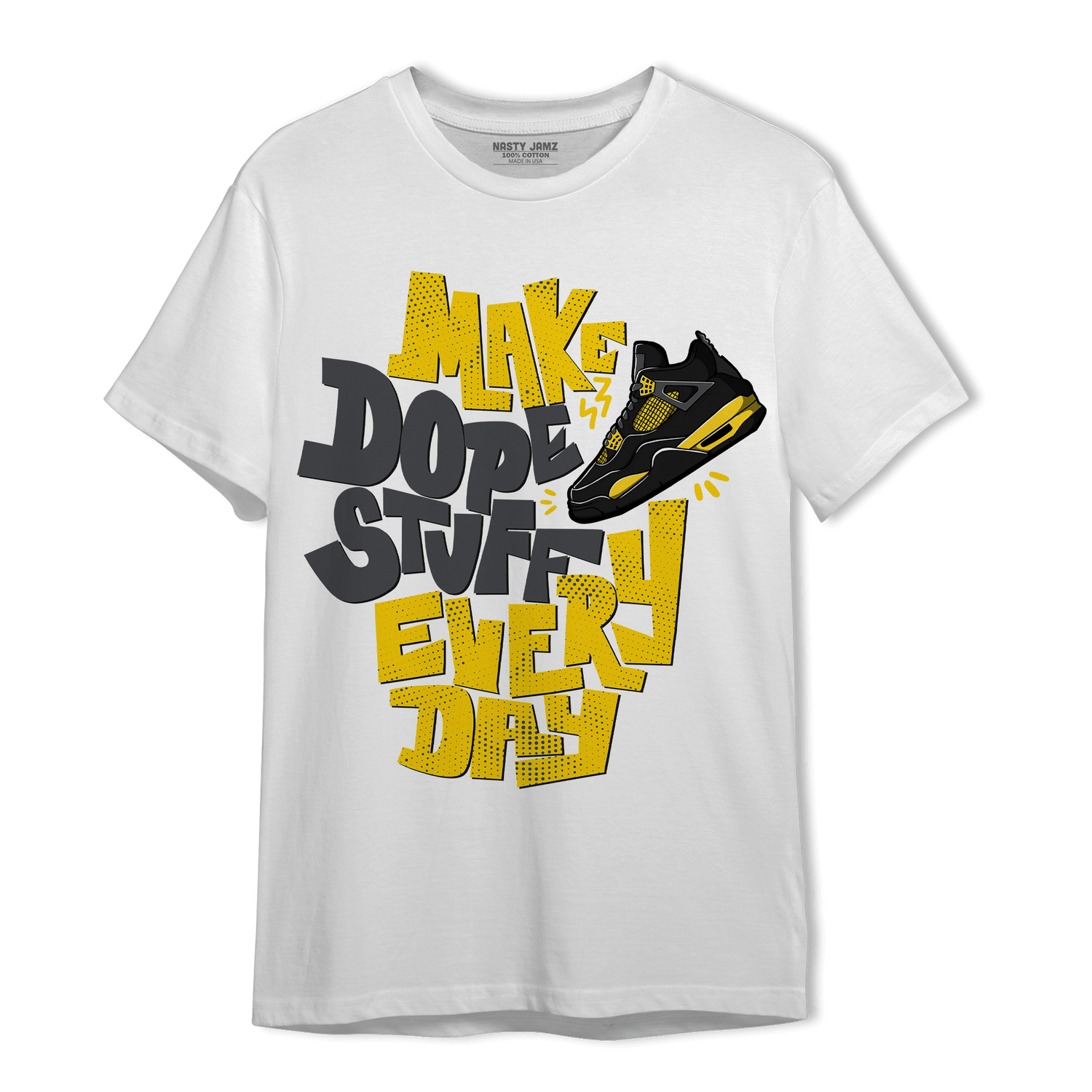 Thunder 4s T Shirt Match Dope Sneaker - NastyJamz