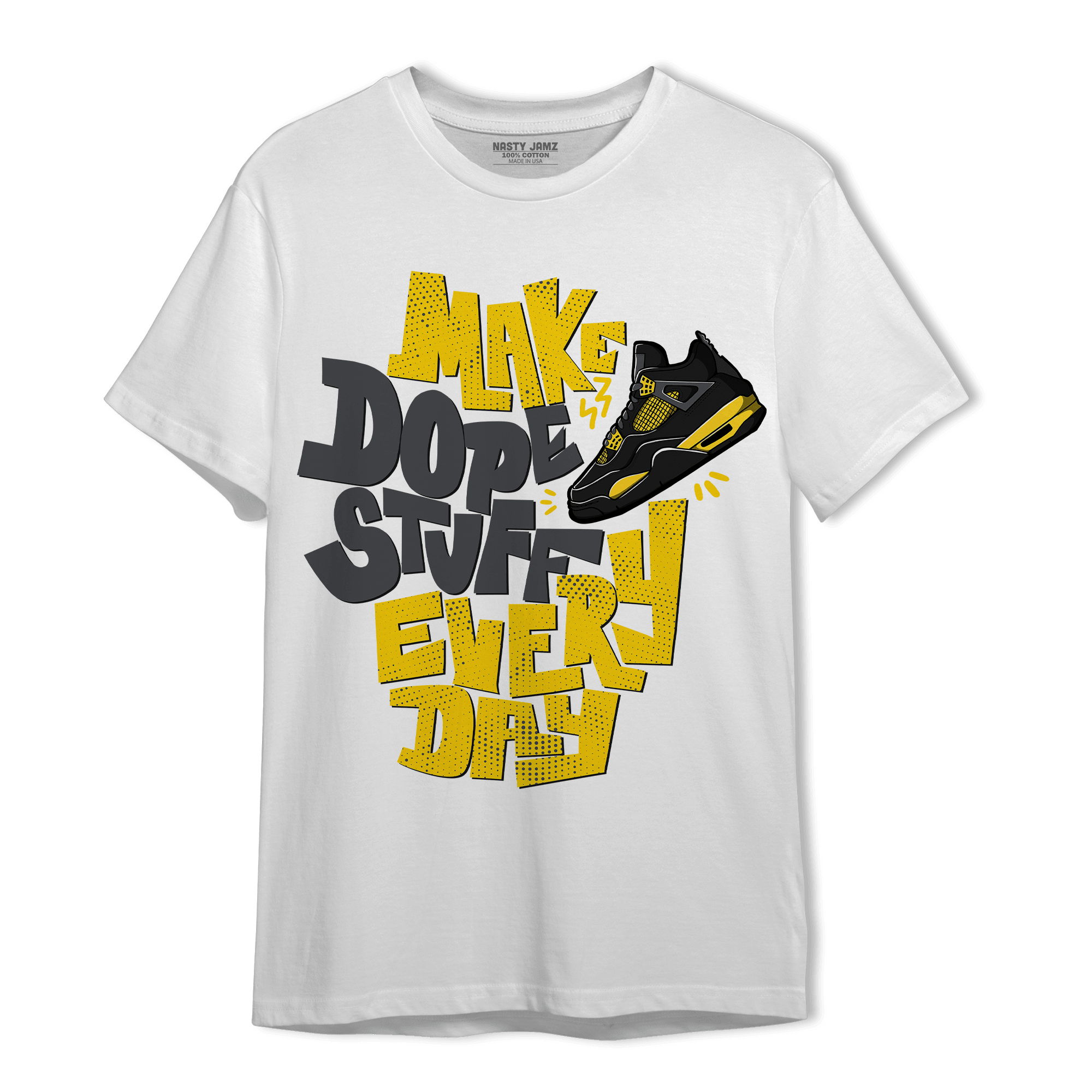 Thunder 4s T Shirt Match Dope Sneaker - NastyJamz