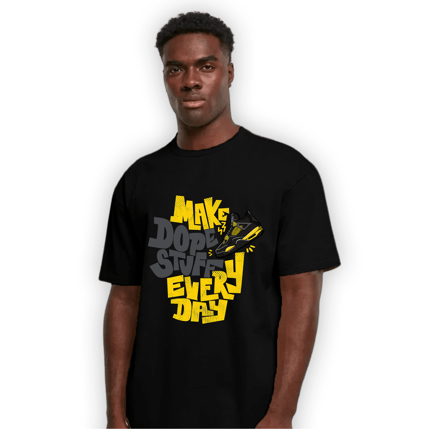 Thunder 4s T Shirt Match Dope Sneaker - NastyJamz