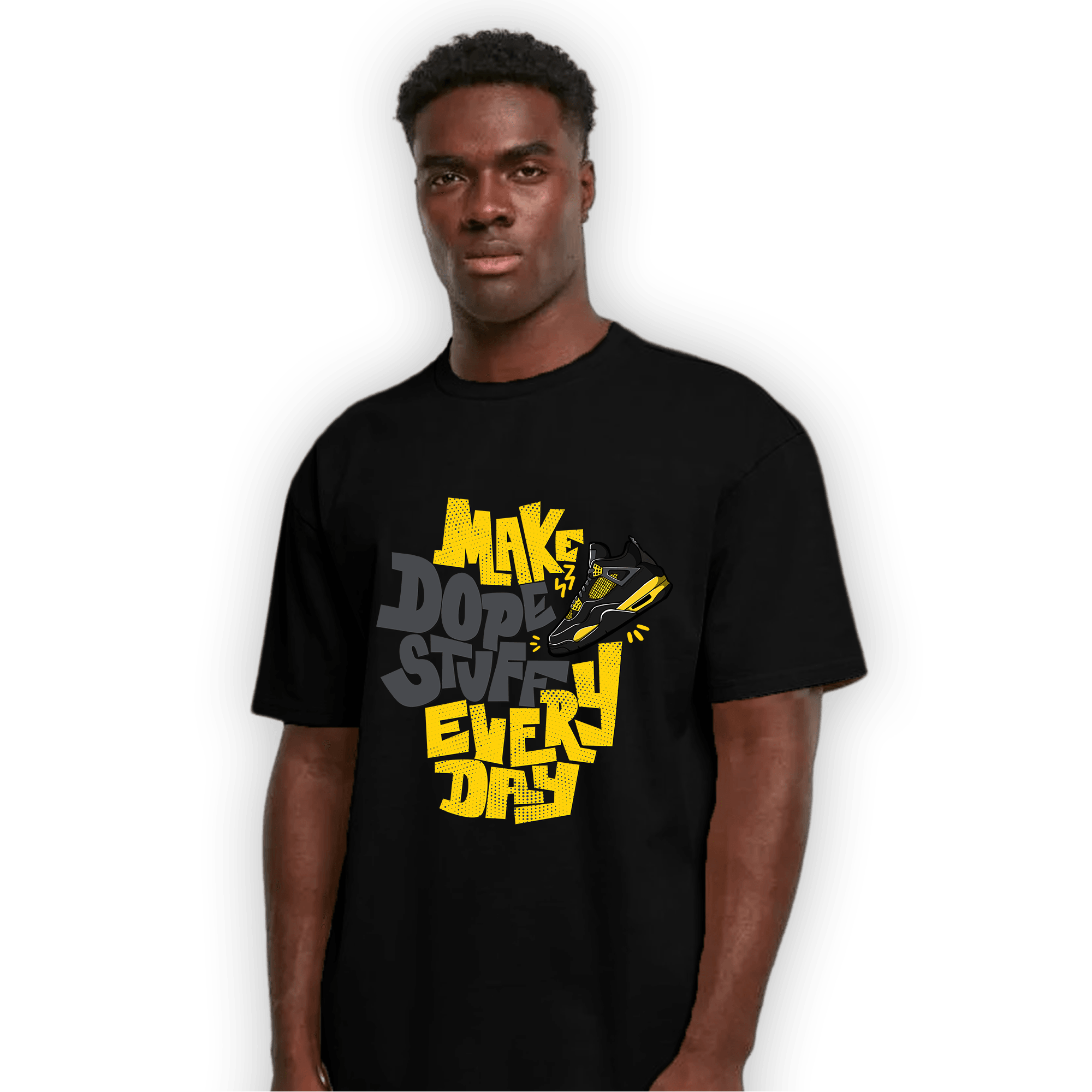 Thunder 4s T Shirt Match Dope Sneaker - NastyJamz