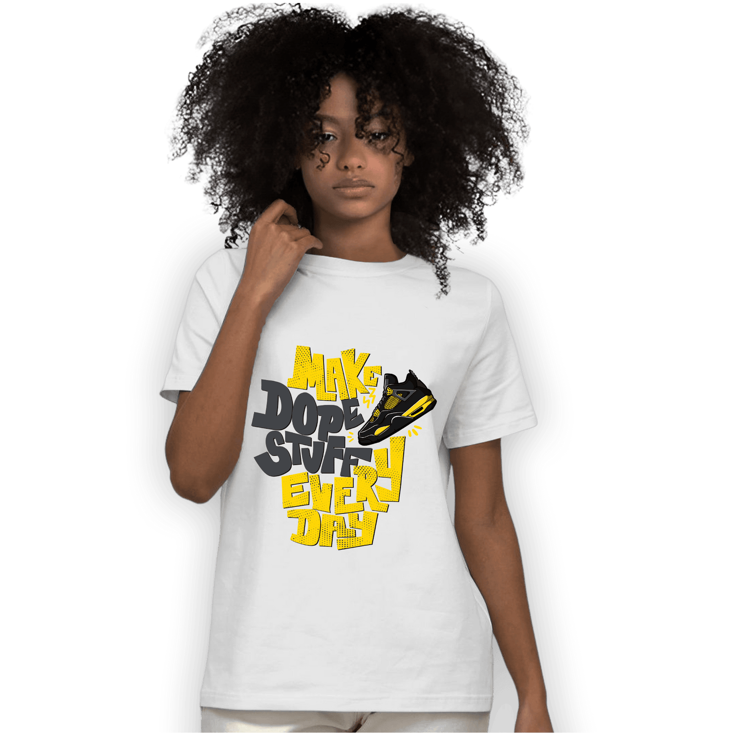 Thunder 4s T Shirt Match Dope Sneaker - NastyJamz