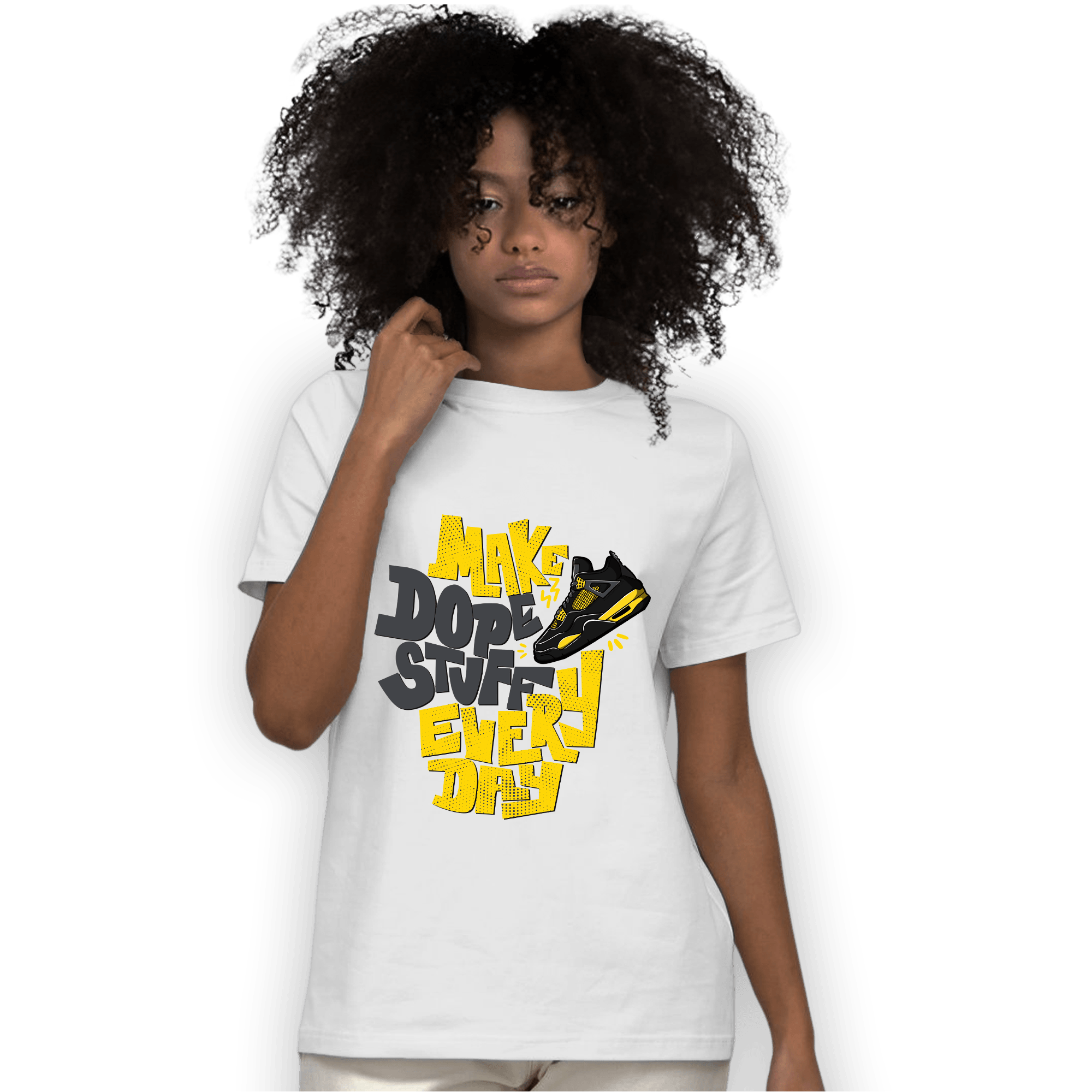 Thunder 4s T Shirt Match Dope Sneaker - NastyJamz