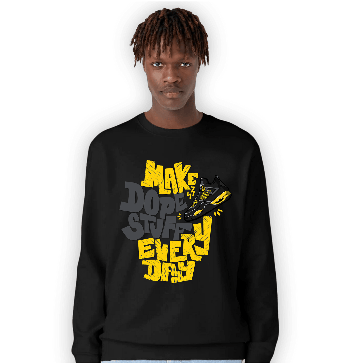 Thunder 4s Sweatshirt Match Dope Sneaker - NastyJamz