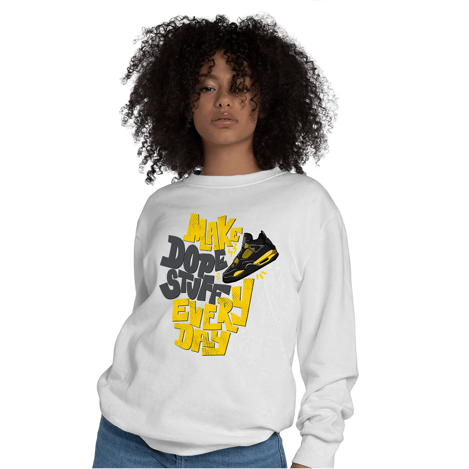 Thunder 4s Sweatshirt Match Dope Sneaker - NastyJamz
