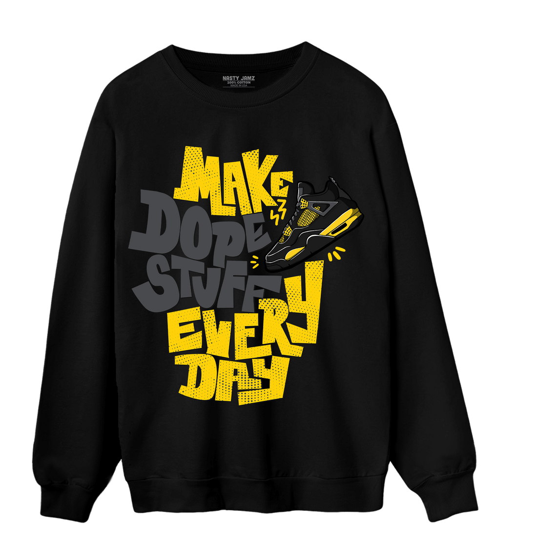 Thunder 4s Sweatshirt Match Dope Sneaker - NastyJamz