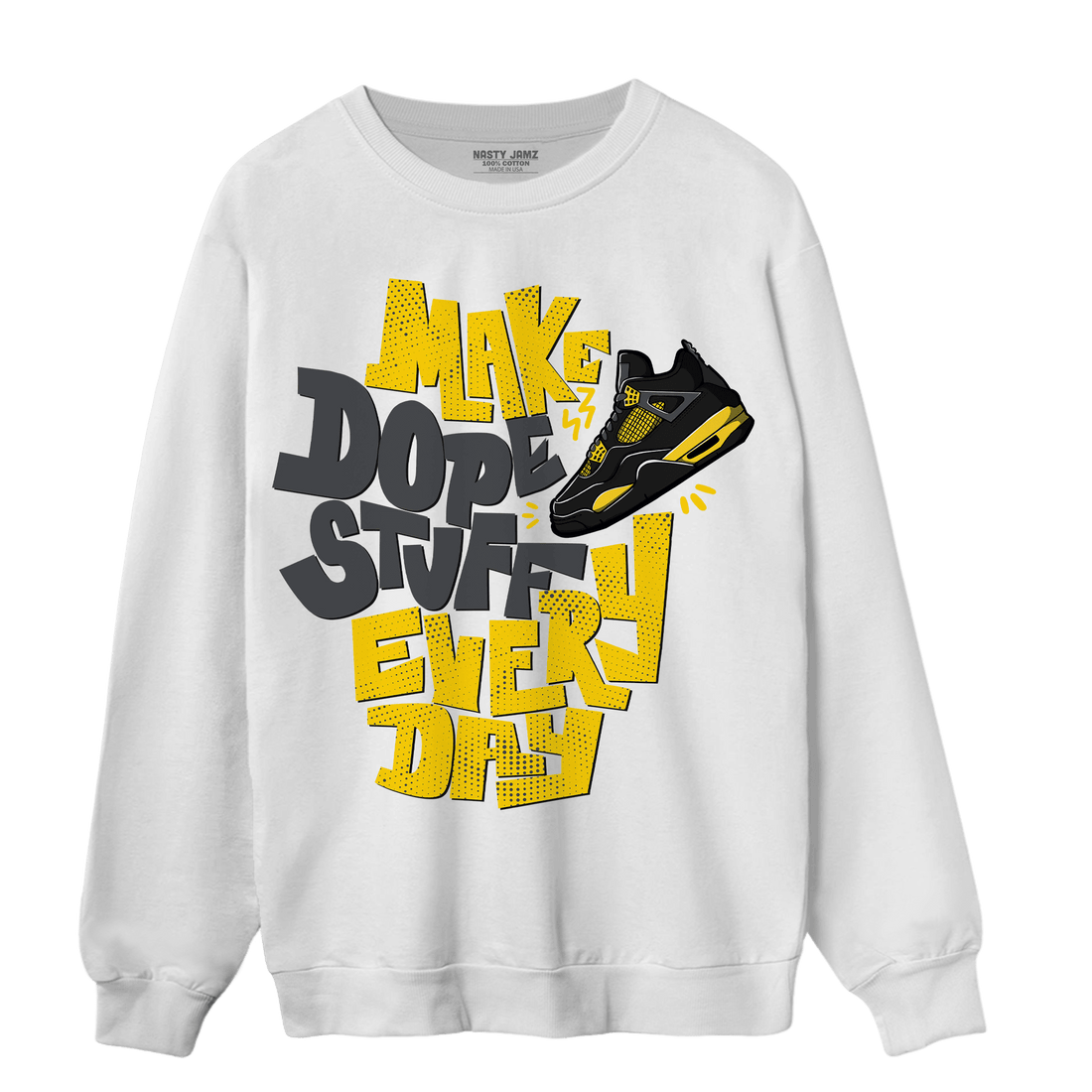 Thunder 4s Sweatshirt Match Dope Sneaker - NastyJamz