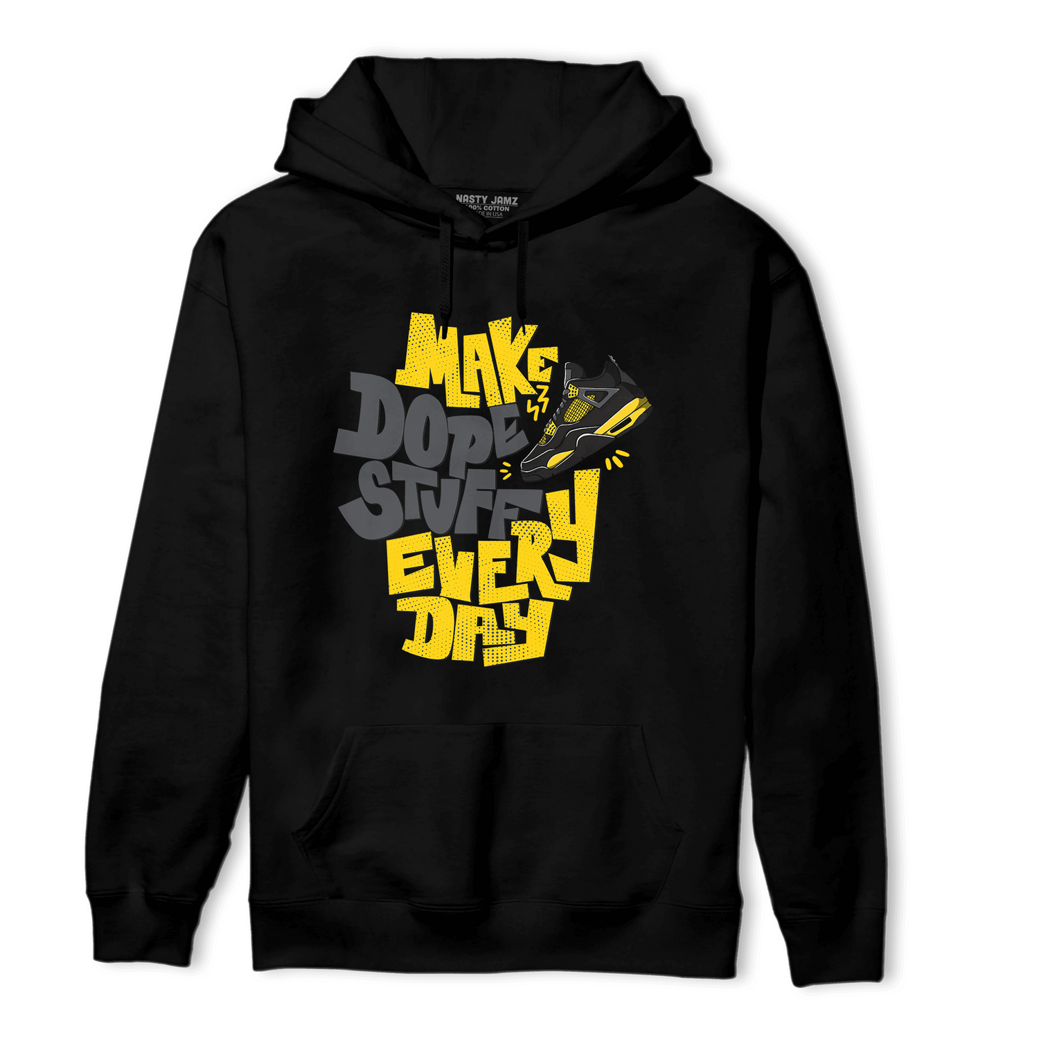 Thunder 4s Hoodie Match Dope Sneaker - NastyJamz