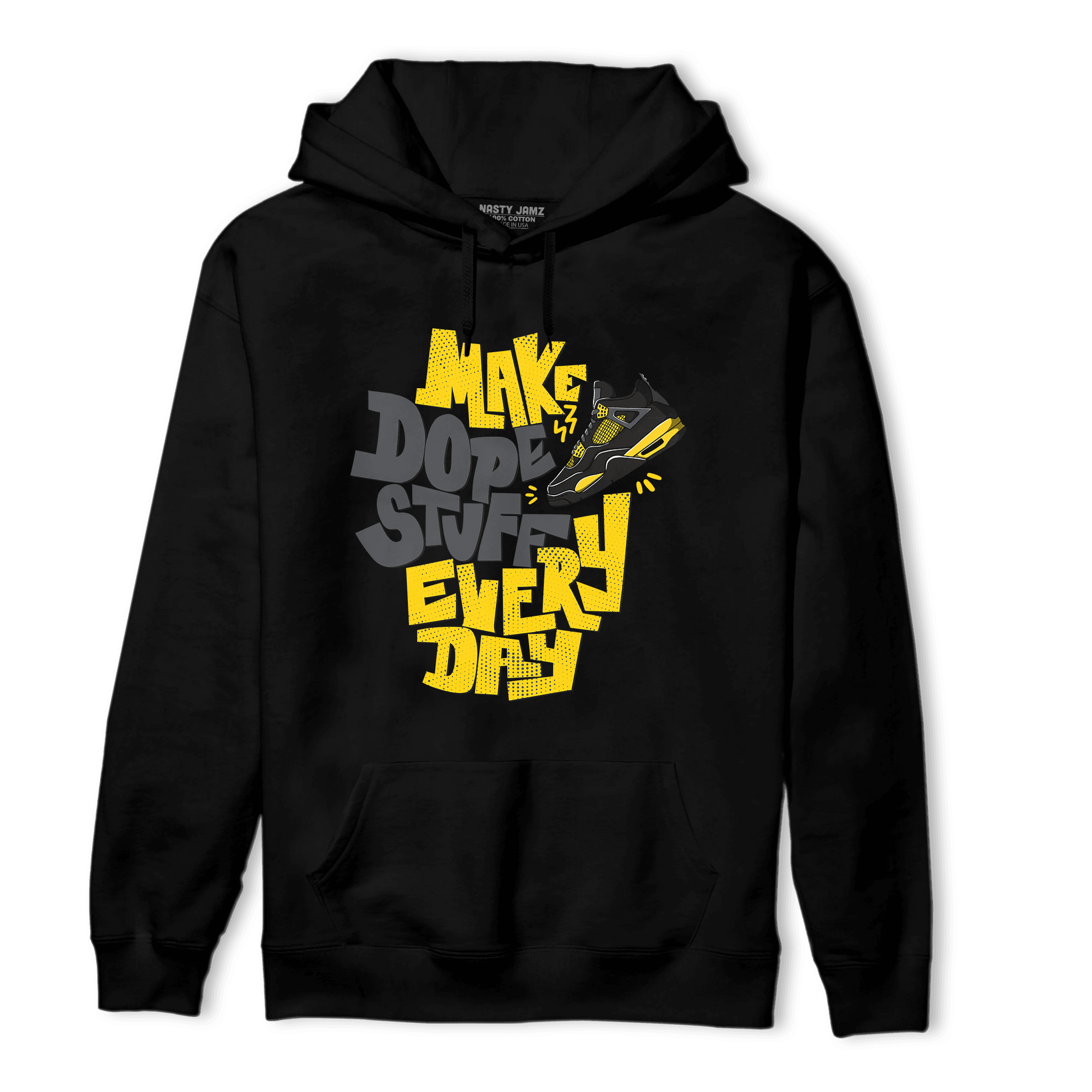 Thunder 4s Hoodie Match Dope Sneaker - NastyJamz