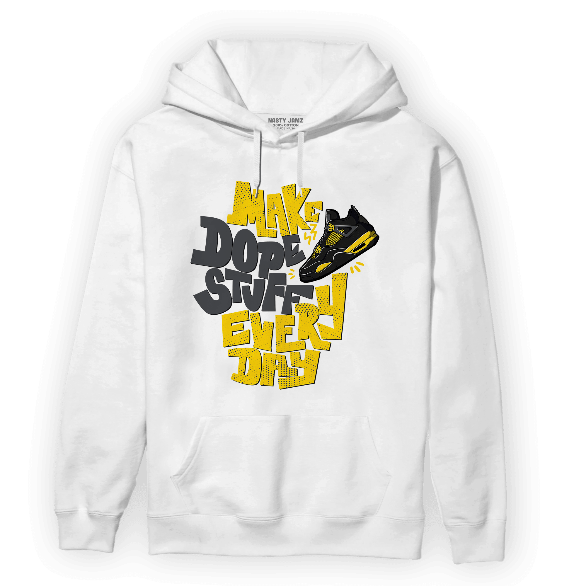 Thunder 4s Hoodie Match Dope Sneaker - NastyJamz