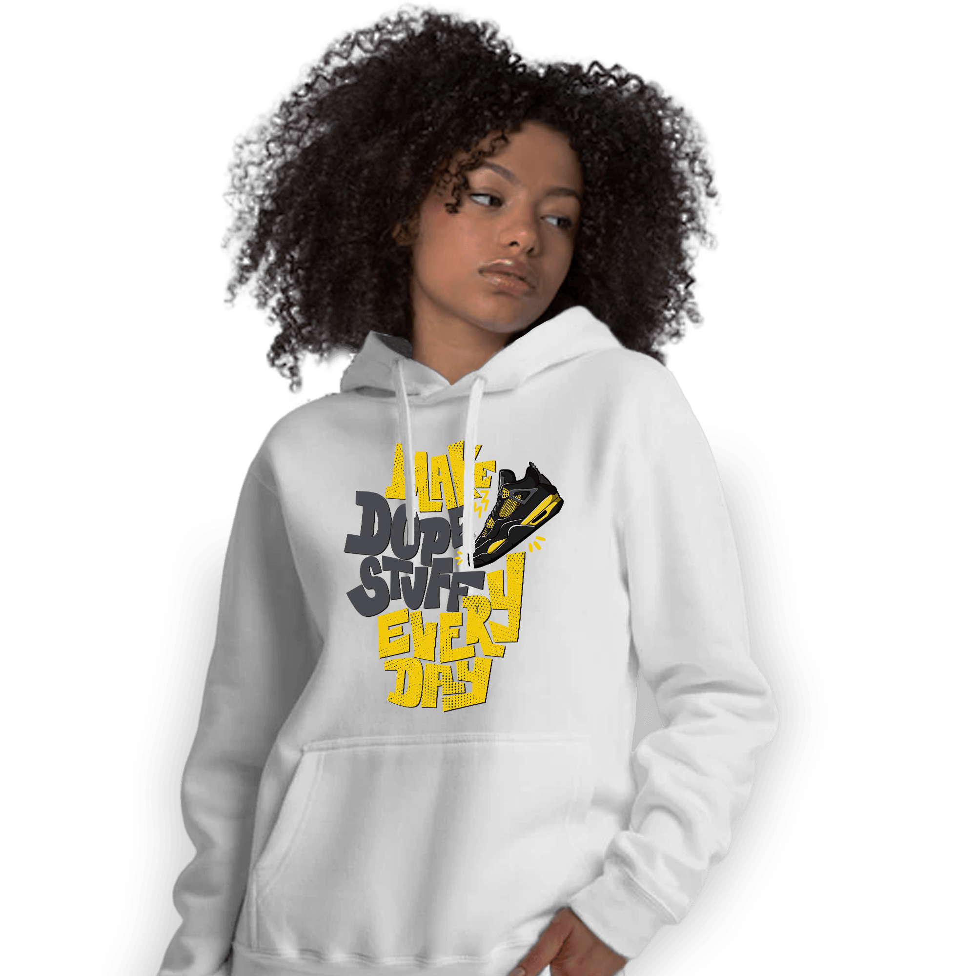 Thunder 4s Hoodie Match Dope Sneaker - NastyJamz