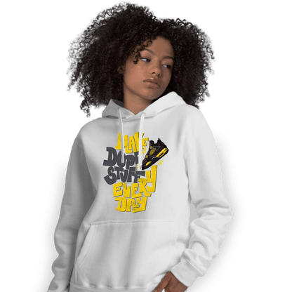 Thunder 4s Hoodie Match Dope Sneaker - NastyJamz