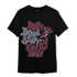 Burgundy 5s T Shirt Match Dope Sneaker - NastyJamz