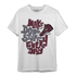 Burgundy 5s T Shirt Match Dope Sneaker - NastyJamz