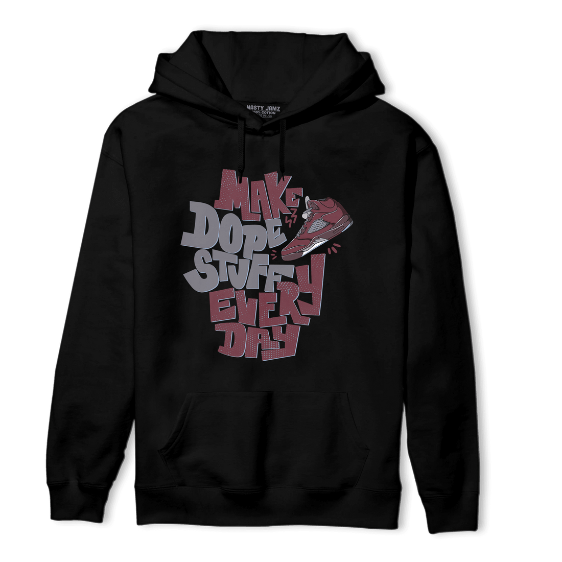 Burgundy 5s Hoodie Match Dope Sneaker - NastyJamz