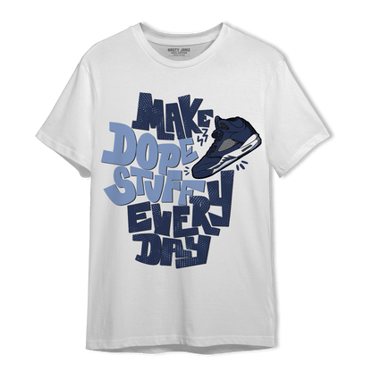 Midnight Navy 5s T Shirt Match Dope Sneaker - NastyJamz