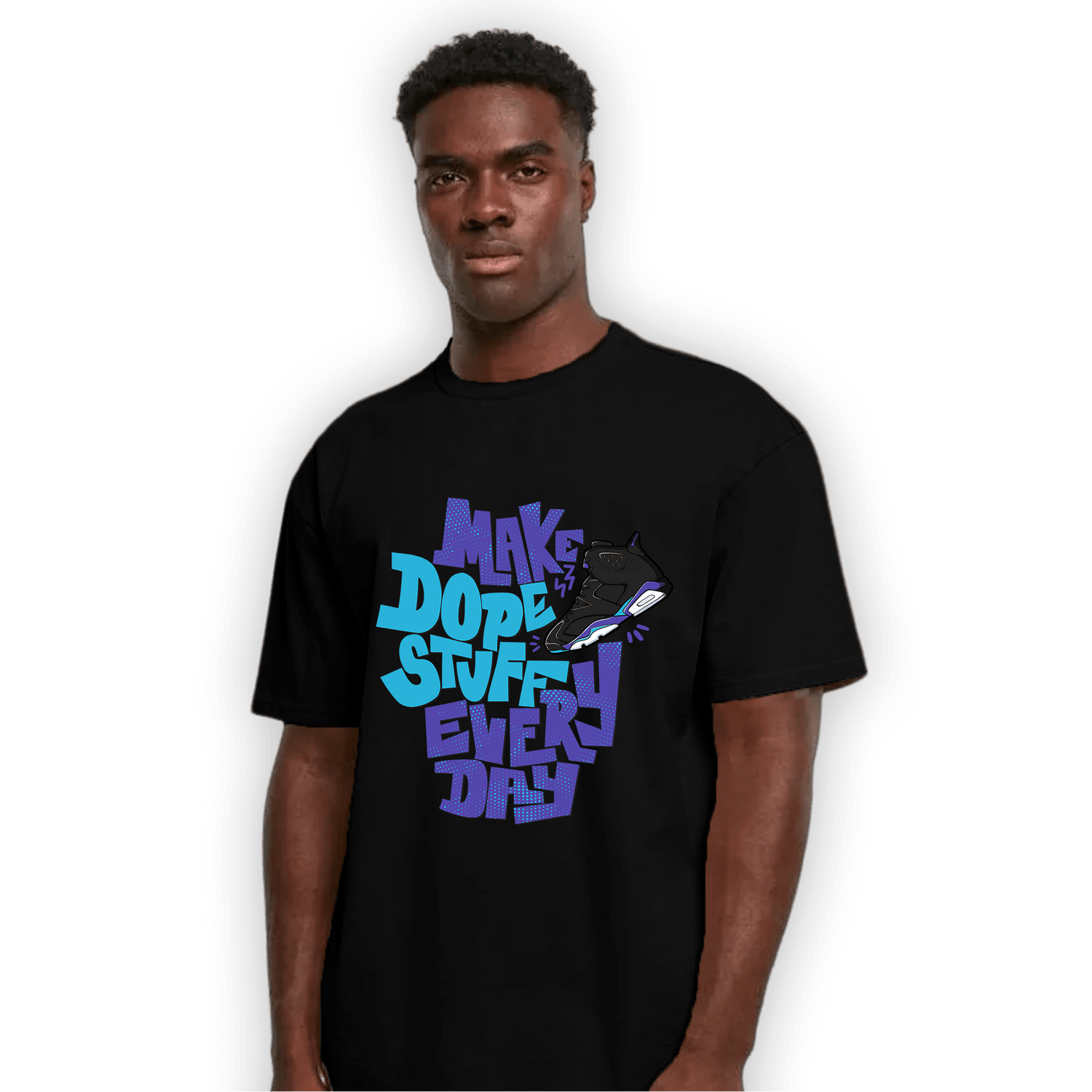 Aqua 6s T Shirt Match Dope Sneaker - NastyJamz