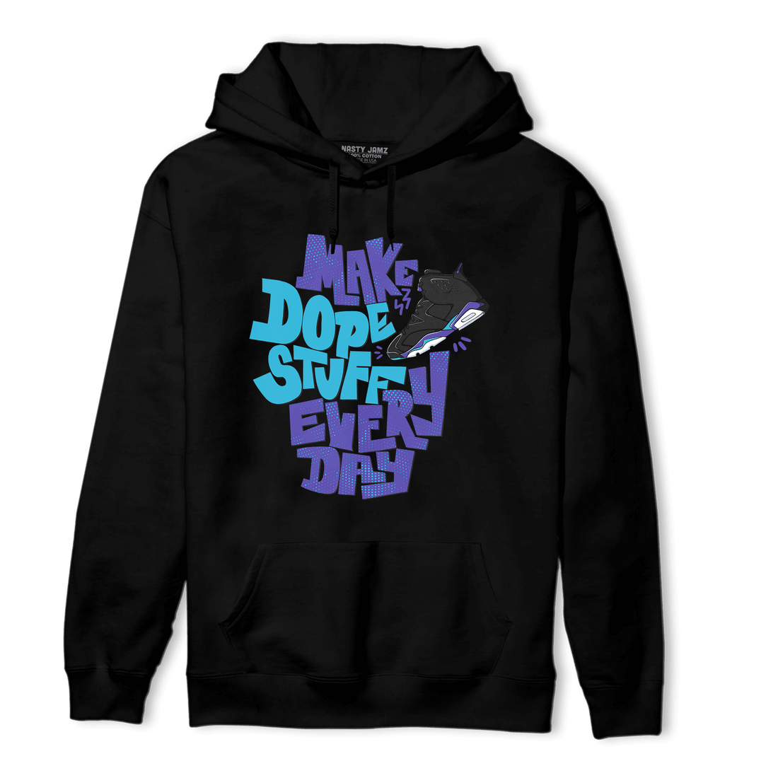 Aqua 6s Hoodie Match Dope Sneaker - NastyJamz