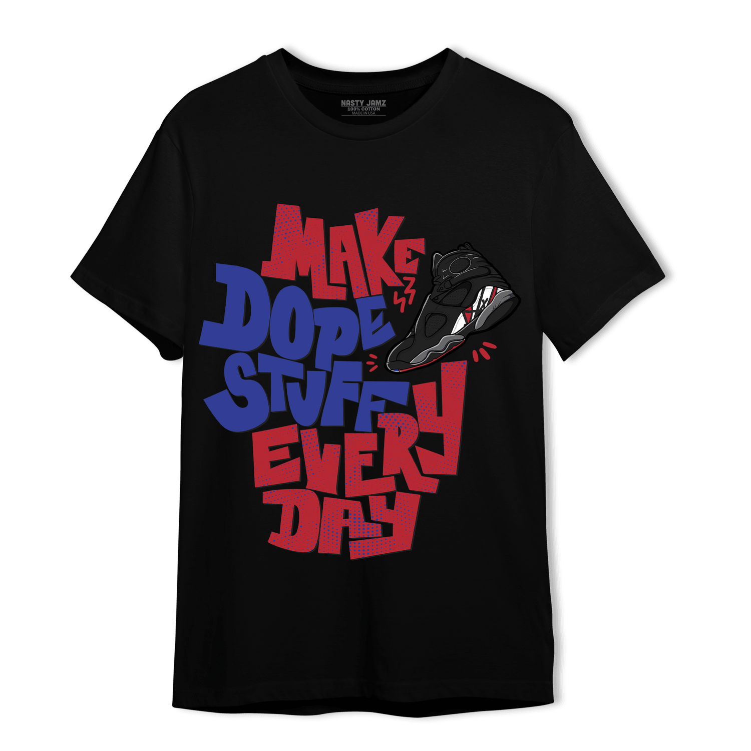 Playoffs 8s T Shirt Match Dope Sneaker - NastyJamz