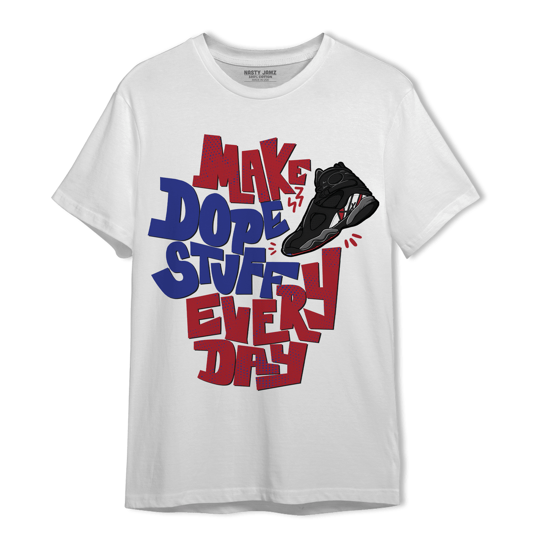 Playoffs 8s T Shirt Match Dope Sneaker - NastyJamz