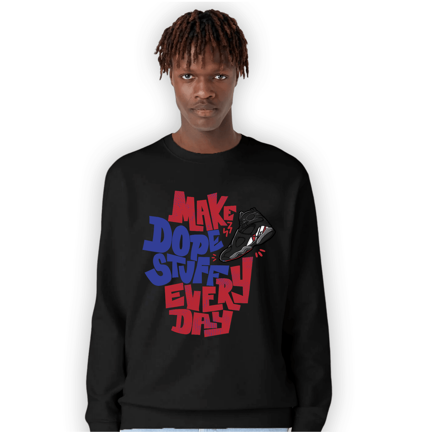 Playoffs 8s Sweatshirt Match Dope Sneaker - NastyJamz
