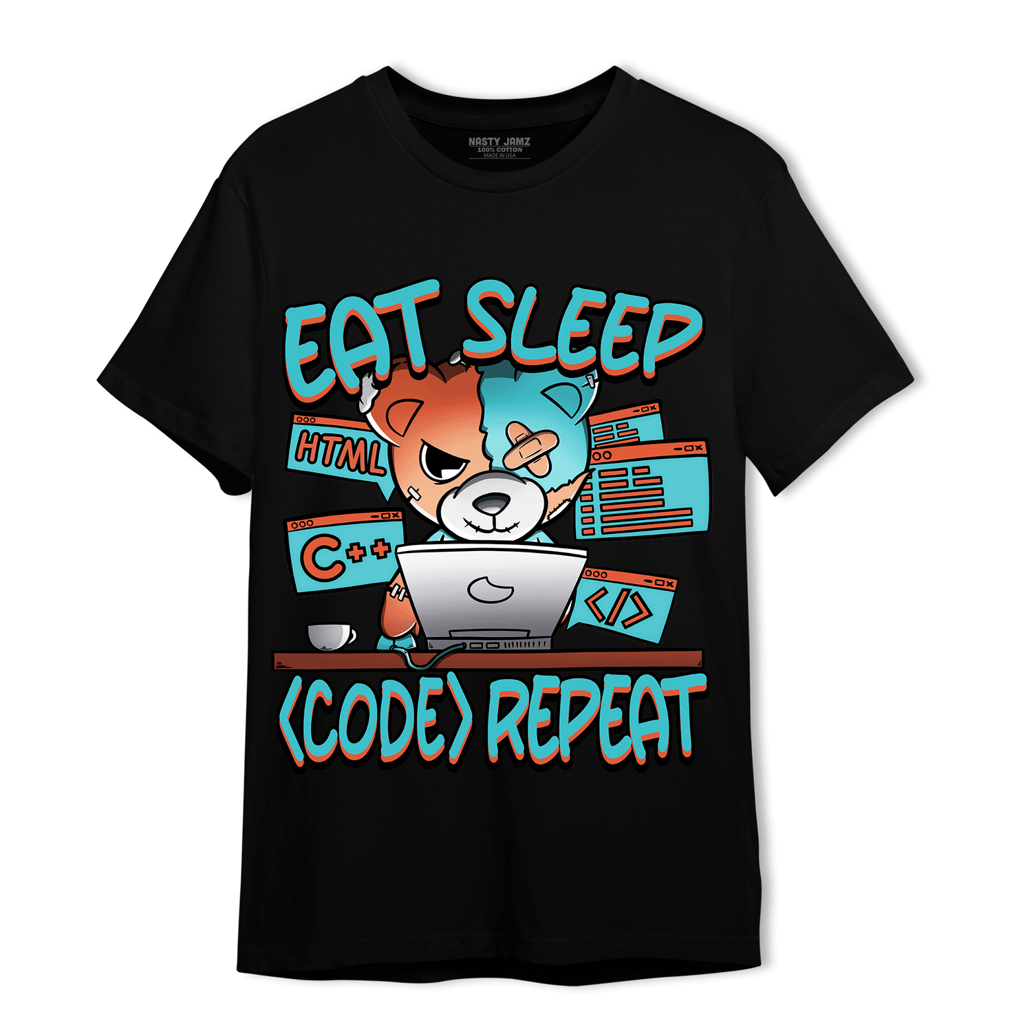 Dunk Low Dolphins T Shirt Match Eat Sleep Code BER - NastyJamz