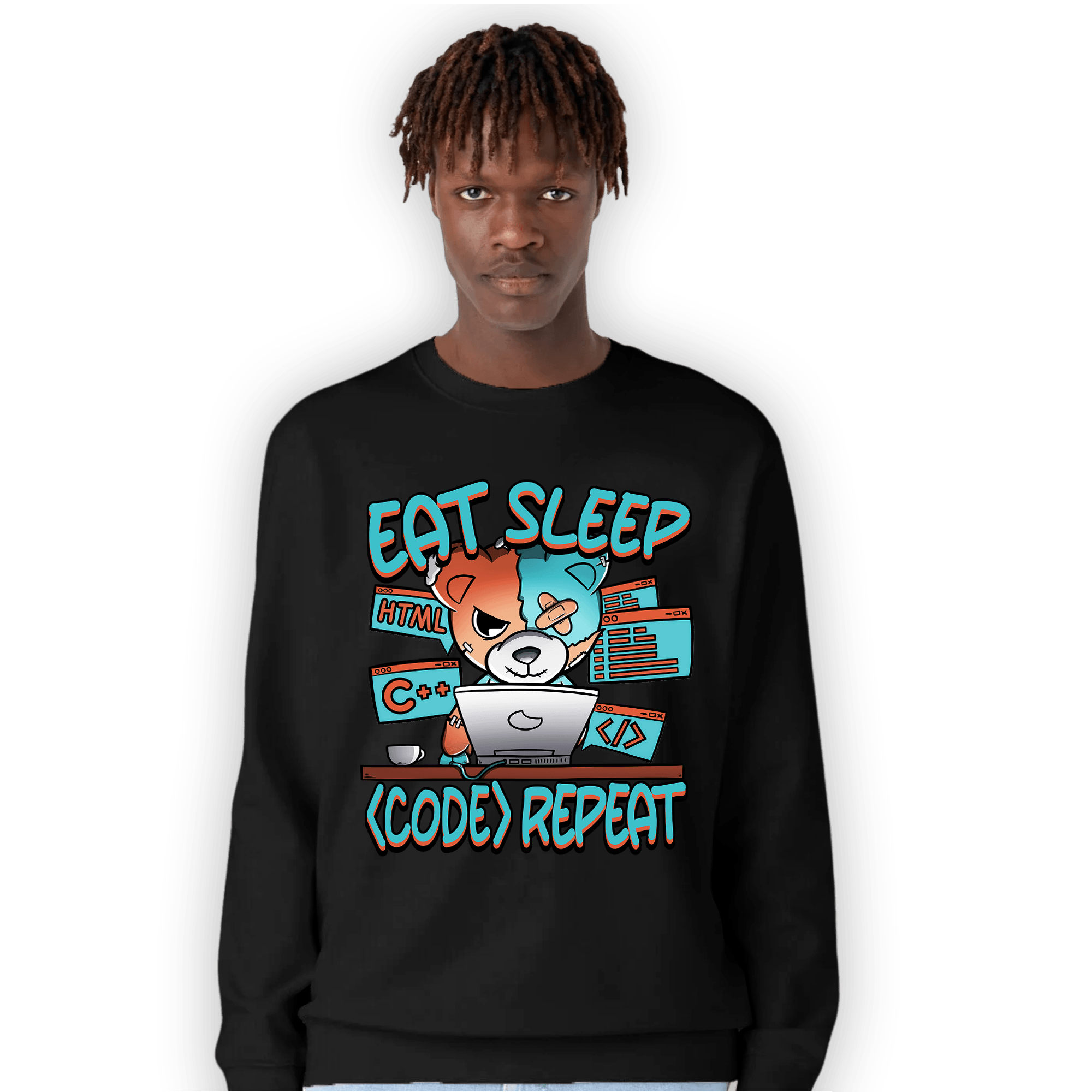 Dunk Low Dolphins Sweatshirt Match Eat Sleep Code BER - NastyJamz