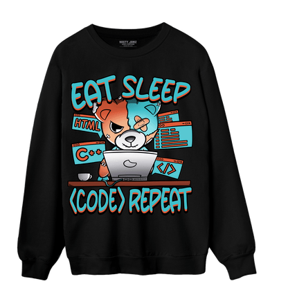 Dunk Low Dolphins Sweatshirt Match Eat Sleep Code BER - NastyJamz