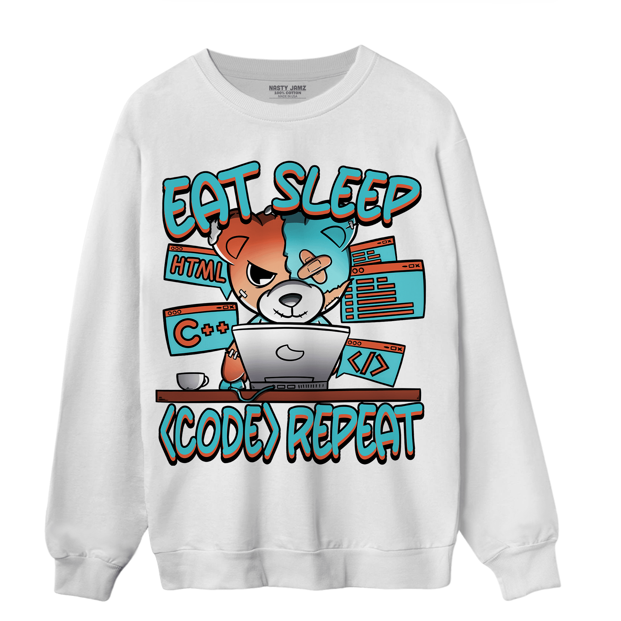 Dunk Low Dolphins Sweatshirt Match Eat Sleep Code BER - NastyJamz