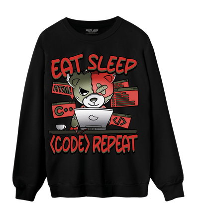 Dunk Low Mystic Red Sweatshirt Match Eat Sleep Code BER - NastyJamz