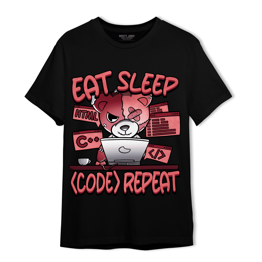 Dunk Low WMNS Valentine Day T Shirt Match Eat Sleep Code BER - NastyJamz