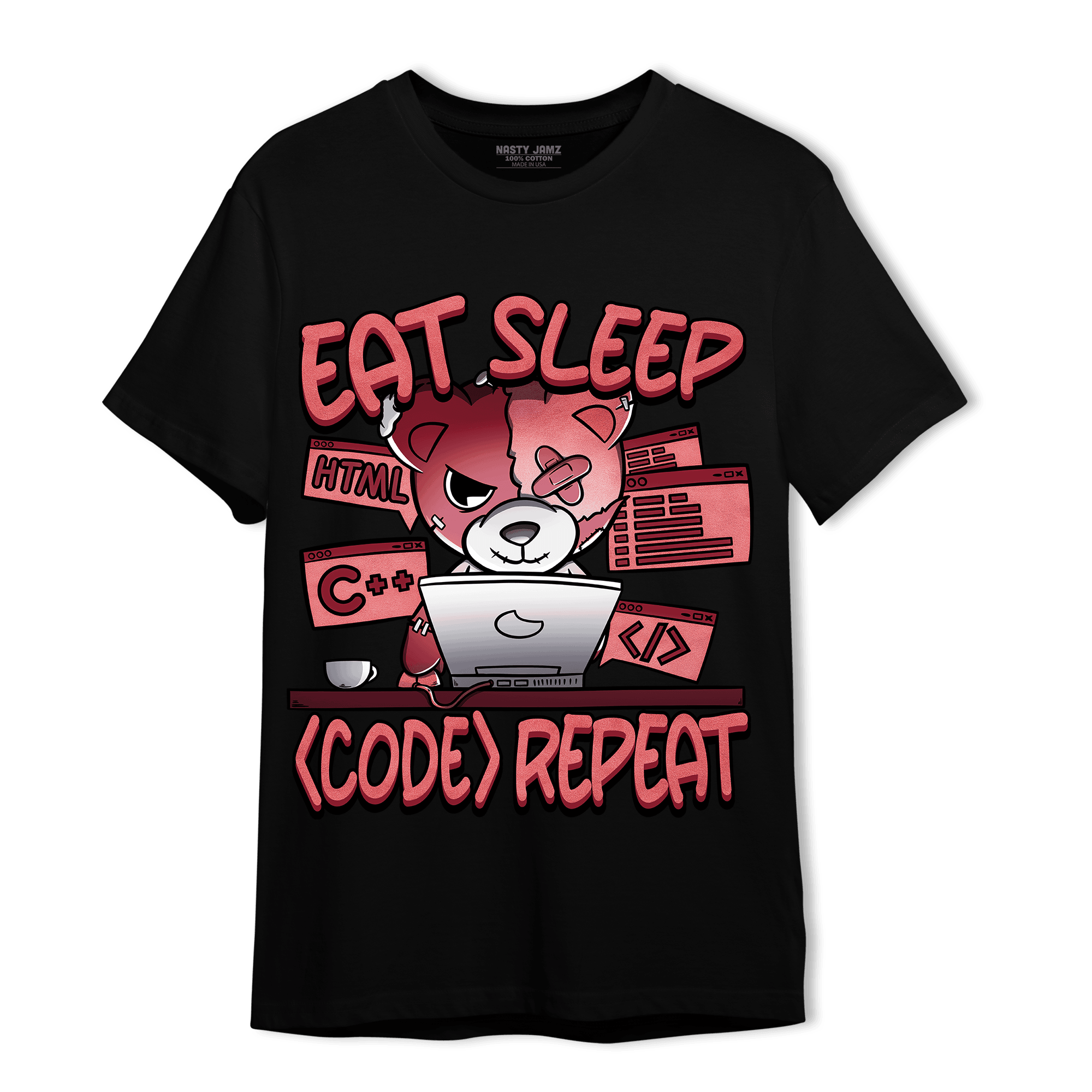 Dunk Low WMNS Valentine Day T Shirt Match Eat Sleep Code BER - NastyJamz