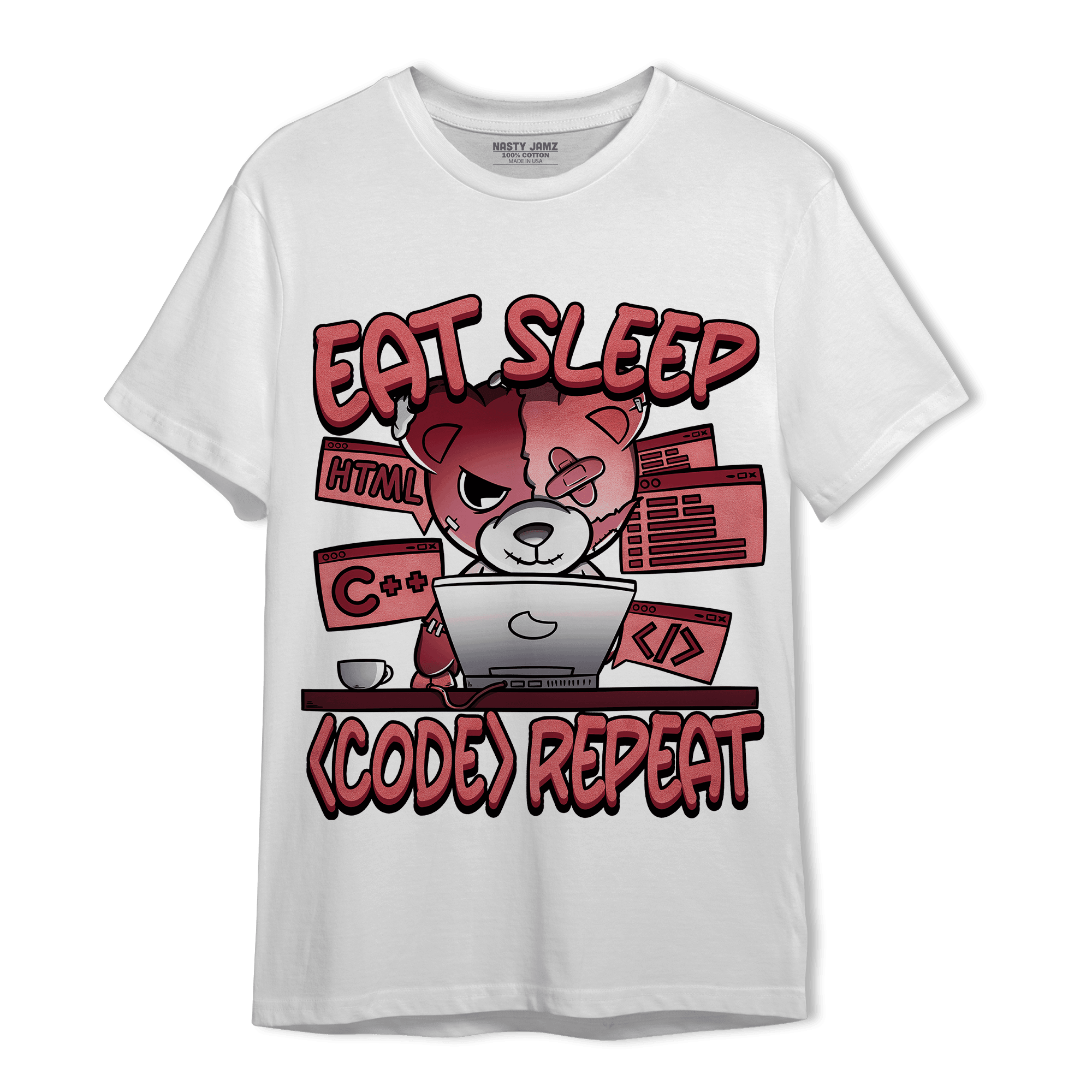 Dunk Low WMNS Valentine Day T Shirt Match Eat Sleep Code BER - NastyJamz