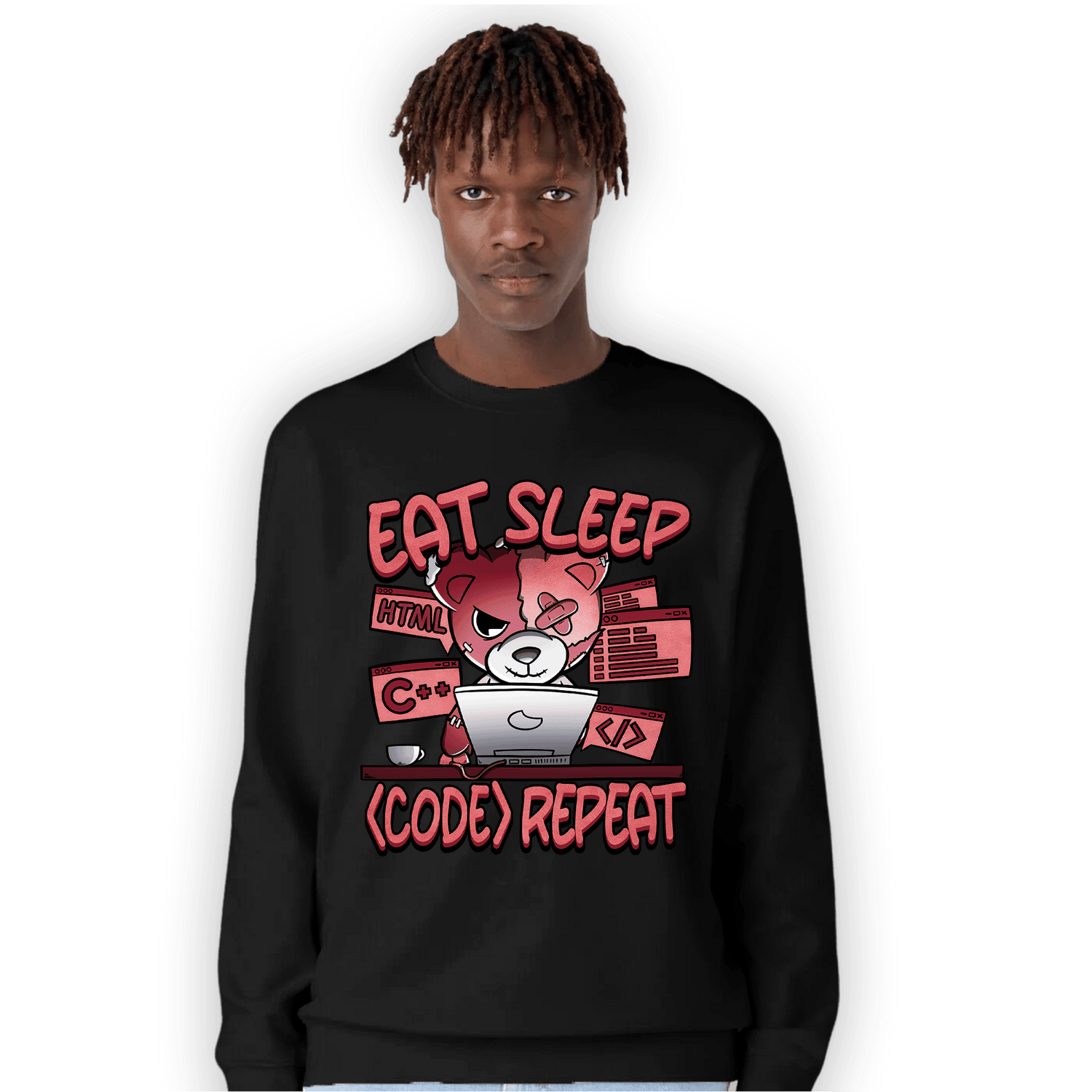 Dunk Low WMNS Valentine Day Sweatshirt Match Eat Sleep Code BER - NastyJamz