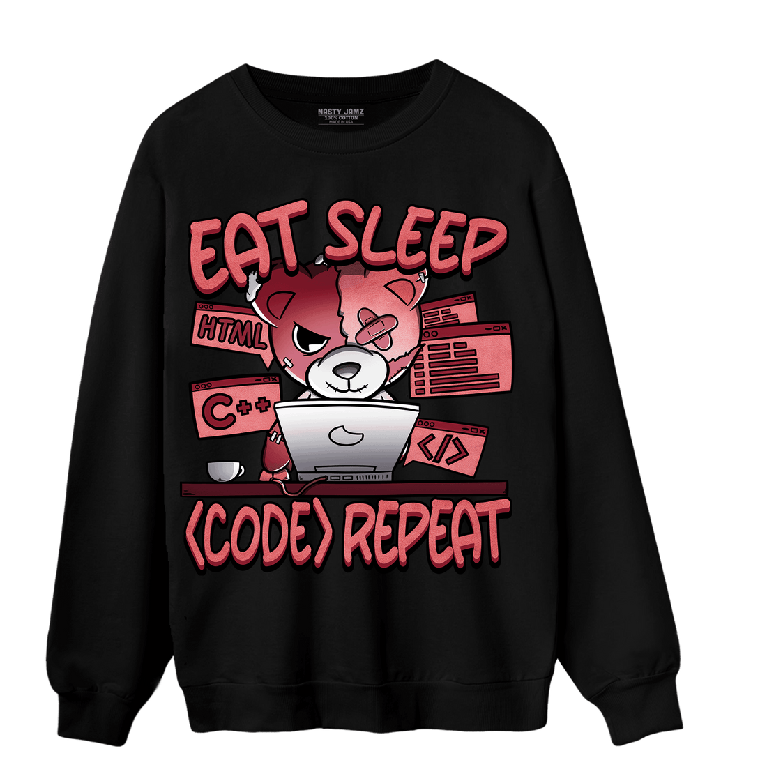 Dunk Low WMNS Valentine Day Sweatshirt Match Eat Sleep Code BER - NastyJamz