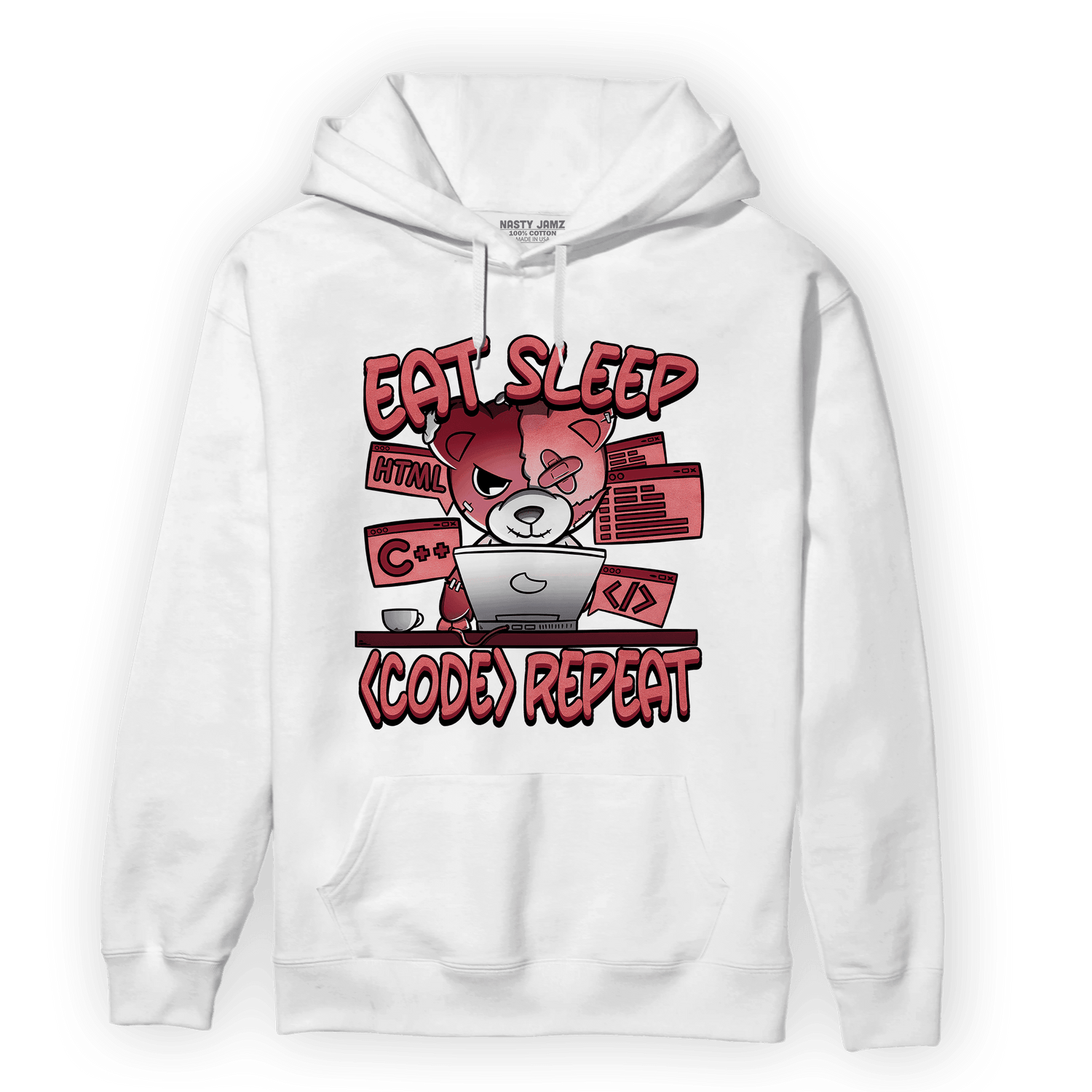 Dunk Low WMNS Valentine Day Hoodie Match Eat Sleep Code BER - NastyJamz