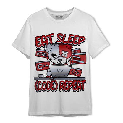 Cherry 11s T Shirt Match Eat Sleep Code BER - NastyJamz