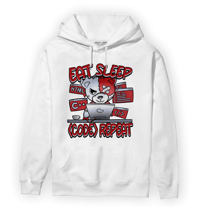 Cherry 11s Hoodie Match Eat Sleep Code BER - NastyJamz
