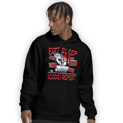 Cherry 11s Hoodie Match Eat Sleep Code BER - NastyJamz