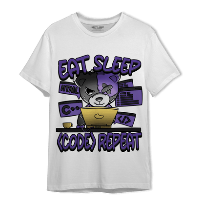 Field Purple 12s T Shirt Match Eat Sleep Code BER - NastyJamz