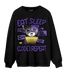 Field Purple 12s Sweatshirt Match Eat Sleep Code BER - NastyJamz