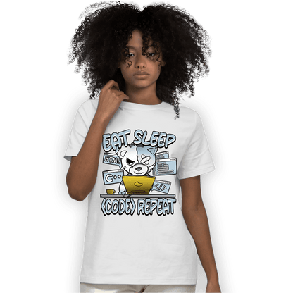 Blue Grey 13s T Shirt Match Eat Sleep Code BER - NastyJamz