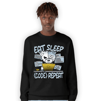 Blue Grey 13s Sweatshirt Match Eat Sleep Code BER - NastyJamz
