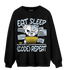 Blue Grey 13s Sweatshirt Match Eat Sleep Code BER - NastyJamz