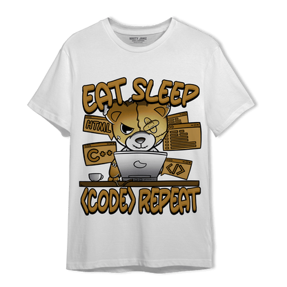 Wheat 13s T Shirt Match Eat Sleep Code BER - NastyJamz