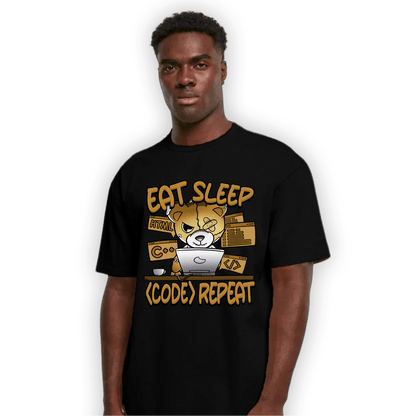 Wheat 13s T Shirt Match Eat Sleep Code BER - NastyJamz