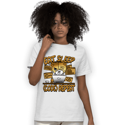 Wheat 13s T Shirt Match Eat Sleep Code BER - NastyJamz